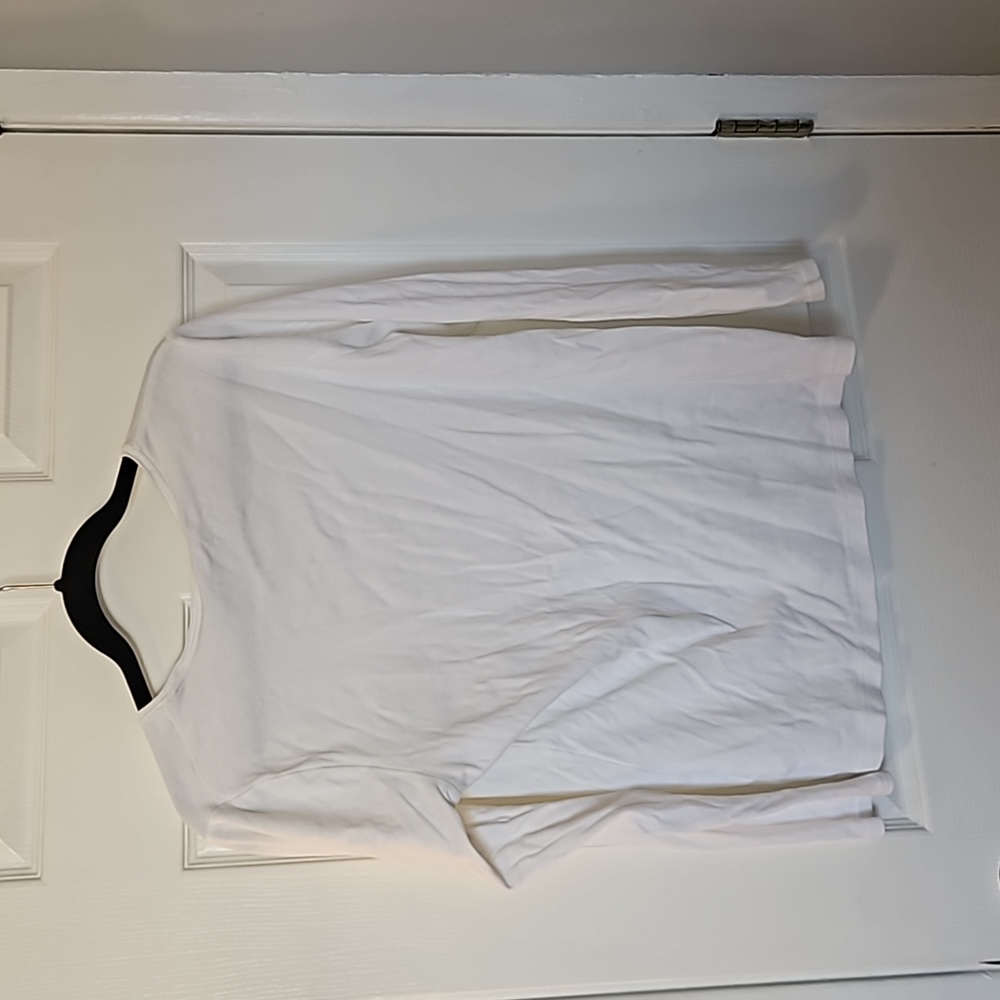 Croft & Barrow womens long sleeves white shirt - Picture 2 of 4